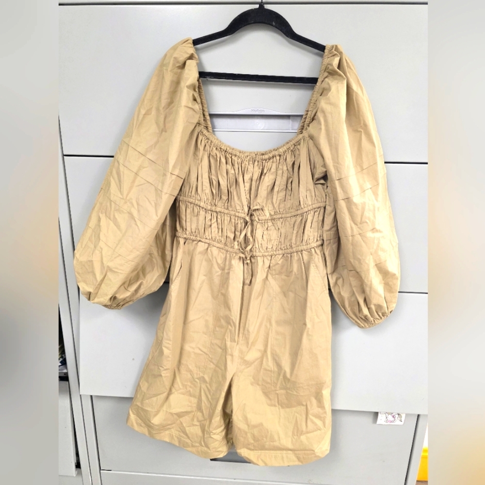 Ulla Johnson Shorts Romper‎ Balloon Sleeves Size 4